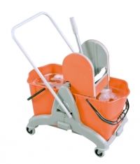 Trolley with 2 buckets - Red