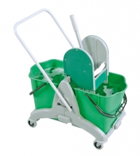Trolley with 2 buckets - Green