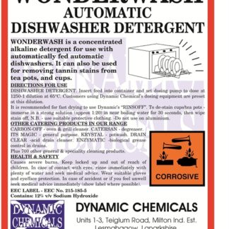 Wonderwash, automatic dishwasher detergent