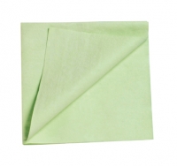 Dry cleaning disposable microfibre cloth Green
