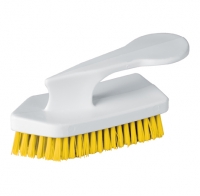Small Scrubbing Brush with Handle YELLOW 90mm ( 31/2')