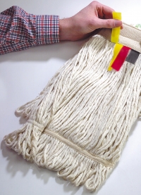 12oz (350grm) Colour coded stayflat looped mop
