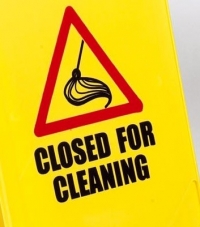 'Closed For Cleaning' Safety Sign