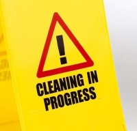 'Cleaning in Progress' Safety Sign