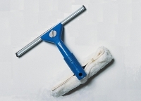 Window squeegee washer combination