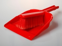 Dustpan and brush set Red