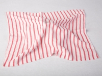 Stockinette cloth 14'x15' (36x38cm) striped red