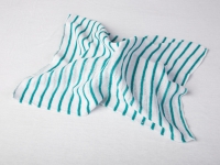 Stockinette cloth 14'x15' (36x38cm) striped green