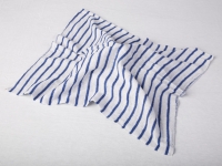 Stockinette cloth 14'x15' (36x38cm) striped blue