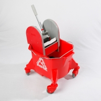 Economy Kentucky Mop Bucket with plastic press MAX450 wringer - Red