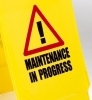 'Maintenance in Progress'  A-Frame printed Safety Sign,