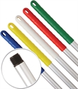 WHITE Coloured hand grip - 540 Aluminium pole 54" screw fitting for mop, brush or floor squeegees.