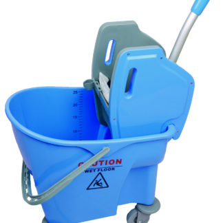 Buffalo 25 litre Kentucky Mop bucket with plastic wringer - Blue