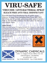 ViruSafe Spray -ANTI VIRUS FOGGING DISINFECTANT - 25Ltr drum
